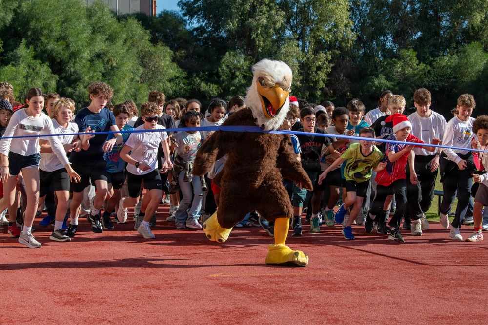 DoDEA Sigonella holds Jingle Jog 2025