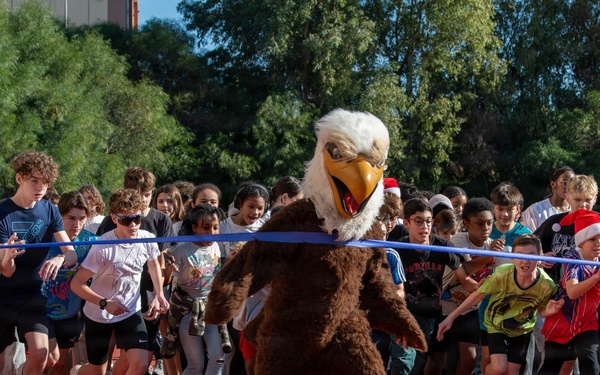 DoDEA Sigonella holds Jingle Jog 2025