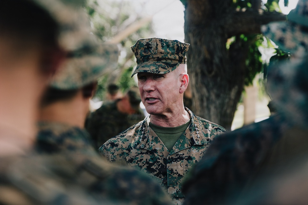 Commandant of Marine Corps, General Eric M. Smith, Visits 22nd MEU(SOC) In Puerto Rico