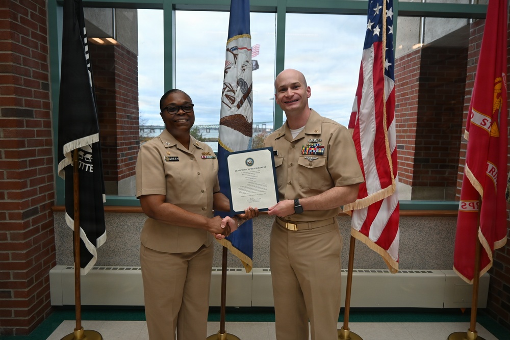 Navy Medicine Readiness and Training Command New England October Reenlistments