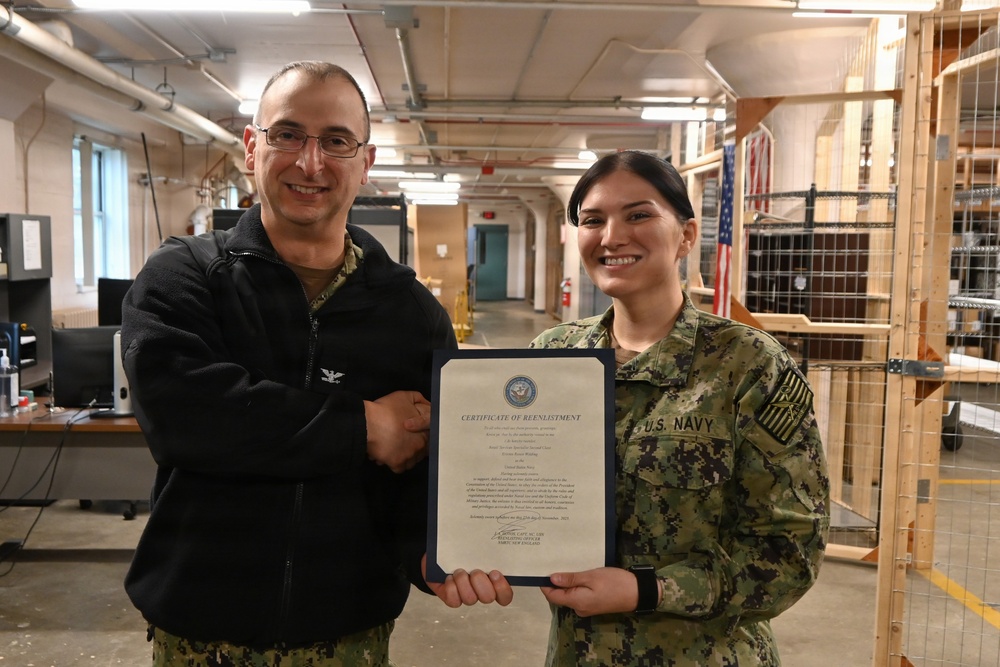 Navy Medicine Readiness and Training Command New England Sailor Reenlists