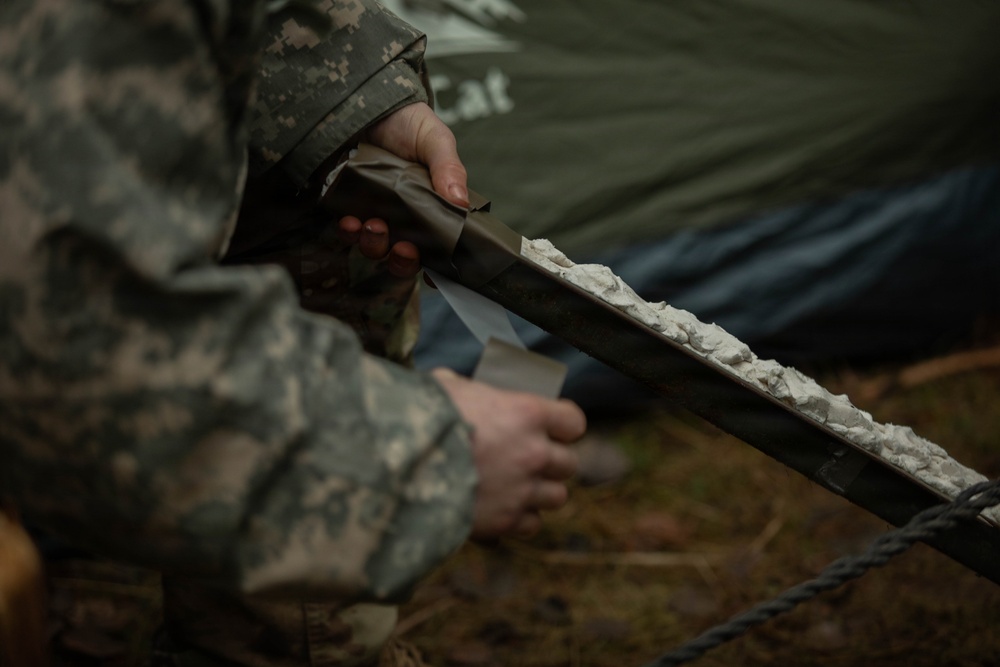 First Team Soldiers conduct demolition training in preparation for live fire exercise