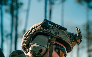 Portrait of Ranger from 3rd Ranger Battalion Squad Live Fire