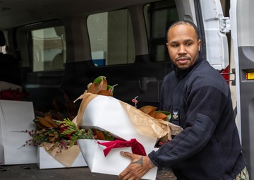 Vice President’s Residence donates wreaths to Walter Reed