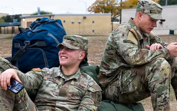 Newly graduated combat medics head home for the holidays