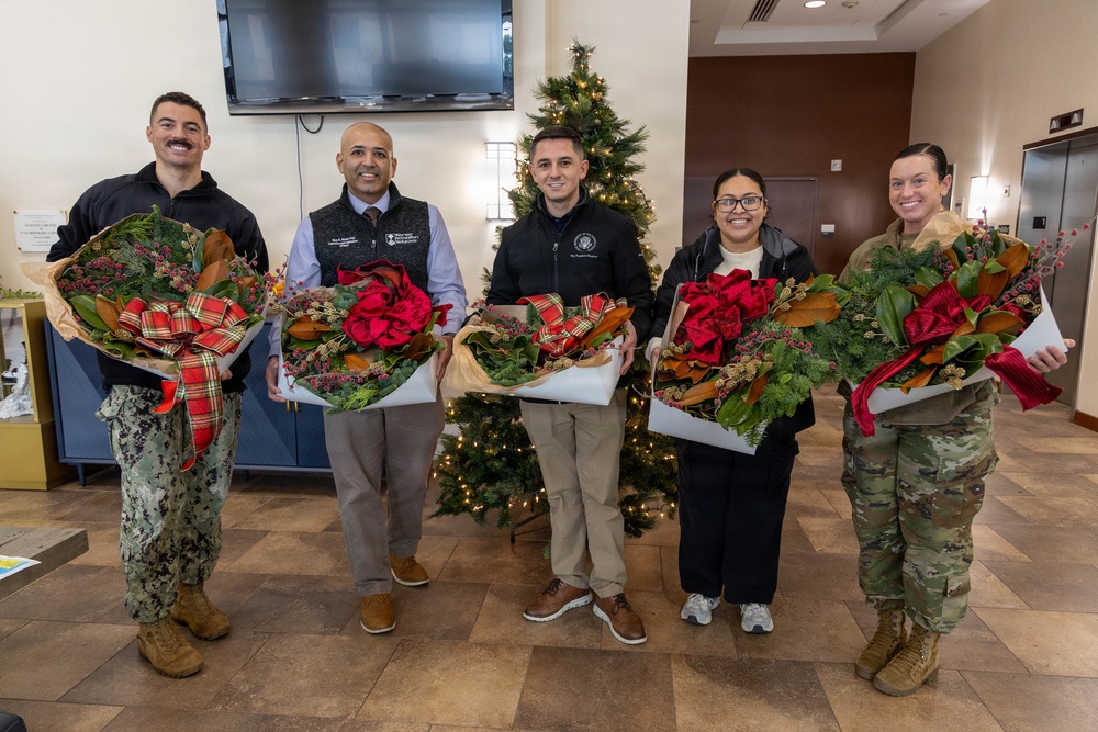 Vice President’s Residence donates wreaths to Walter Reed