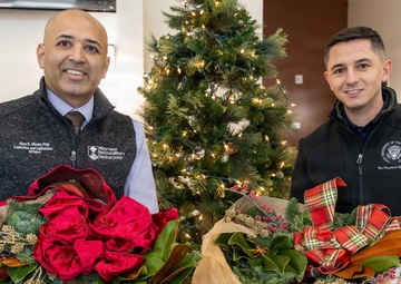 Vice President’s Residence donates wreaths to Walter Reed