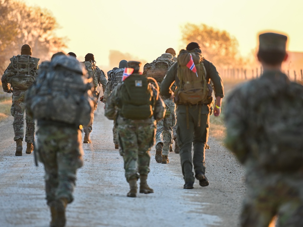 TEXAS TAKES ON NORWEGIAN FOOT MARCH