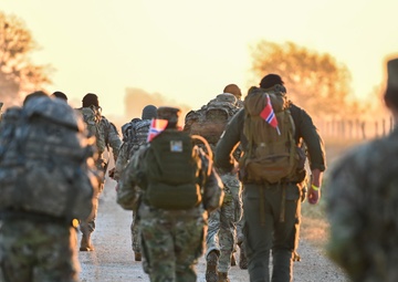 TEXAS TAKES ON NORWEGIAN FOOT MARCH