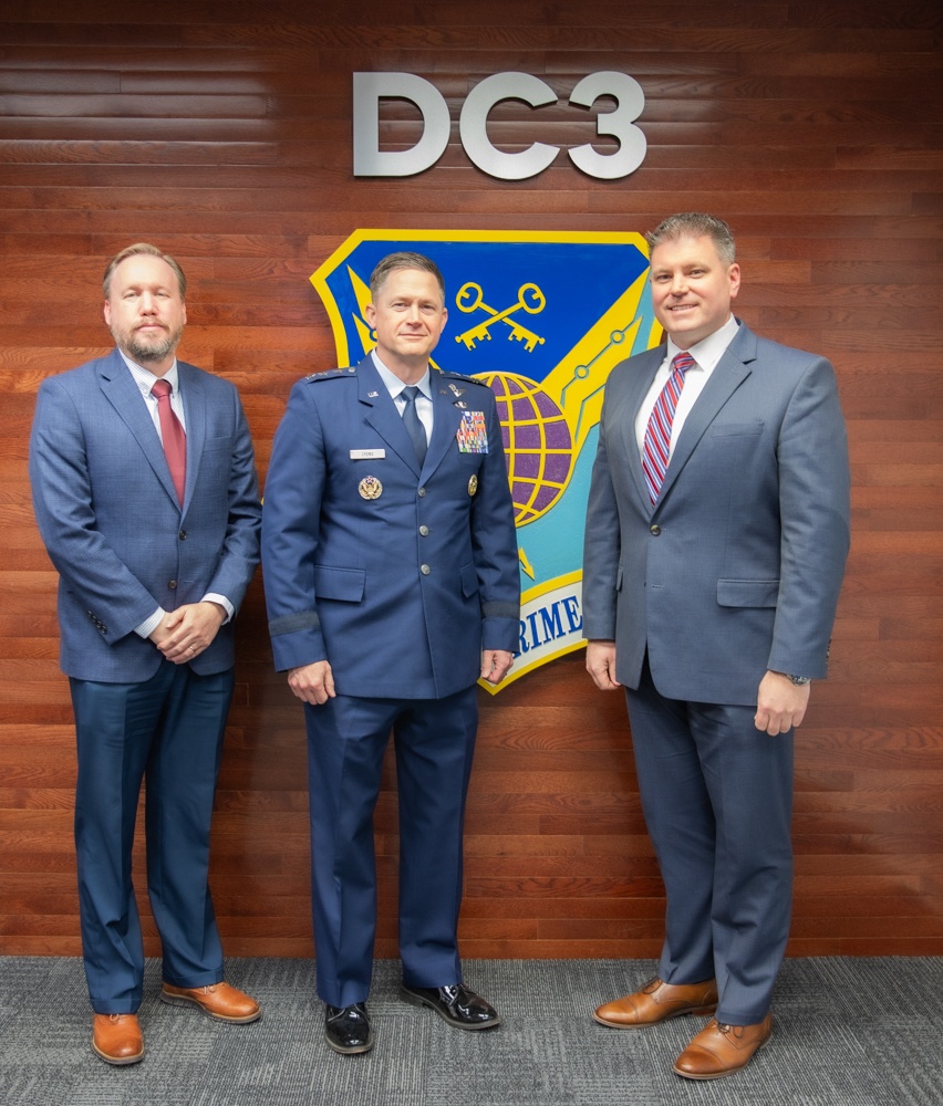DC3 hosts Lt. Gen. David B. Lyons, Inspector General of the Department of the Air Force