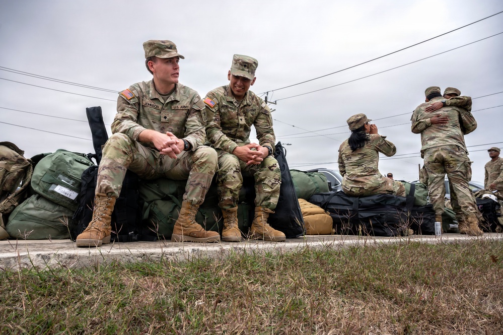 Newly graduated combat medics head home for the holidays