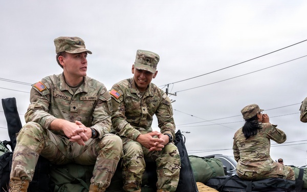 Newly graduated combat medics head home for the holidays