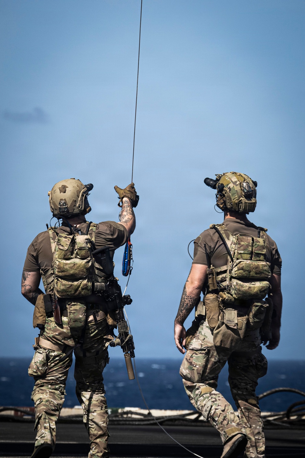 USS Gerald R. Ford (CVN 78) Vertical Hoist Exercise