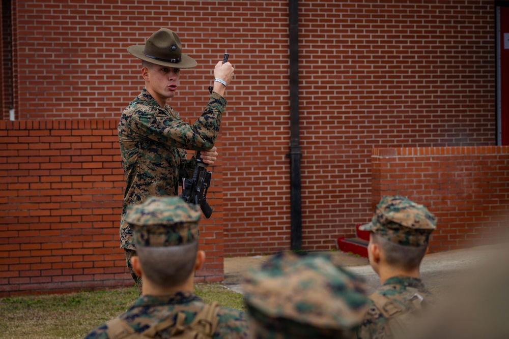 1st Battalion Drill Master Teaches Drill