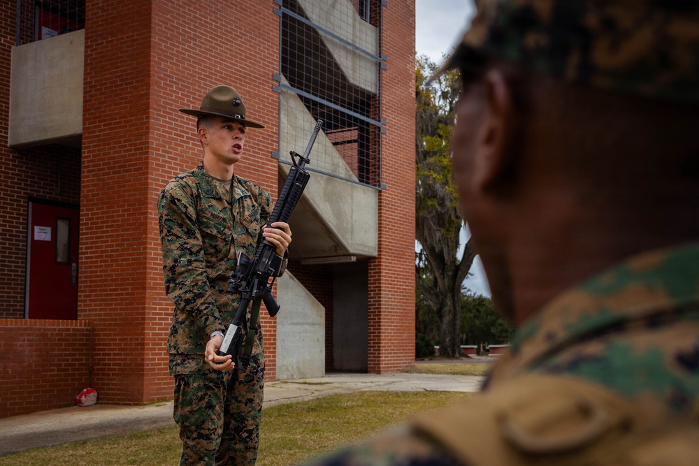1st Battalion Drill Master Teaches Drill