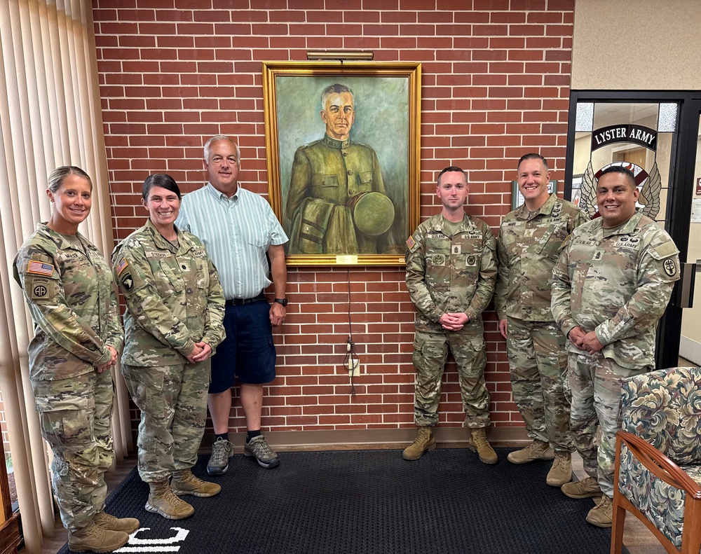 Great-Grandson of Clinic Namesake Visits Lyster Army Health Clinic