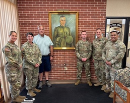 Great-Grandson of Clinic Namesake Visits Lyster Army Health Clinic