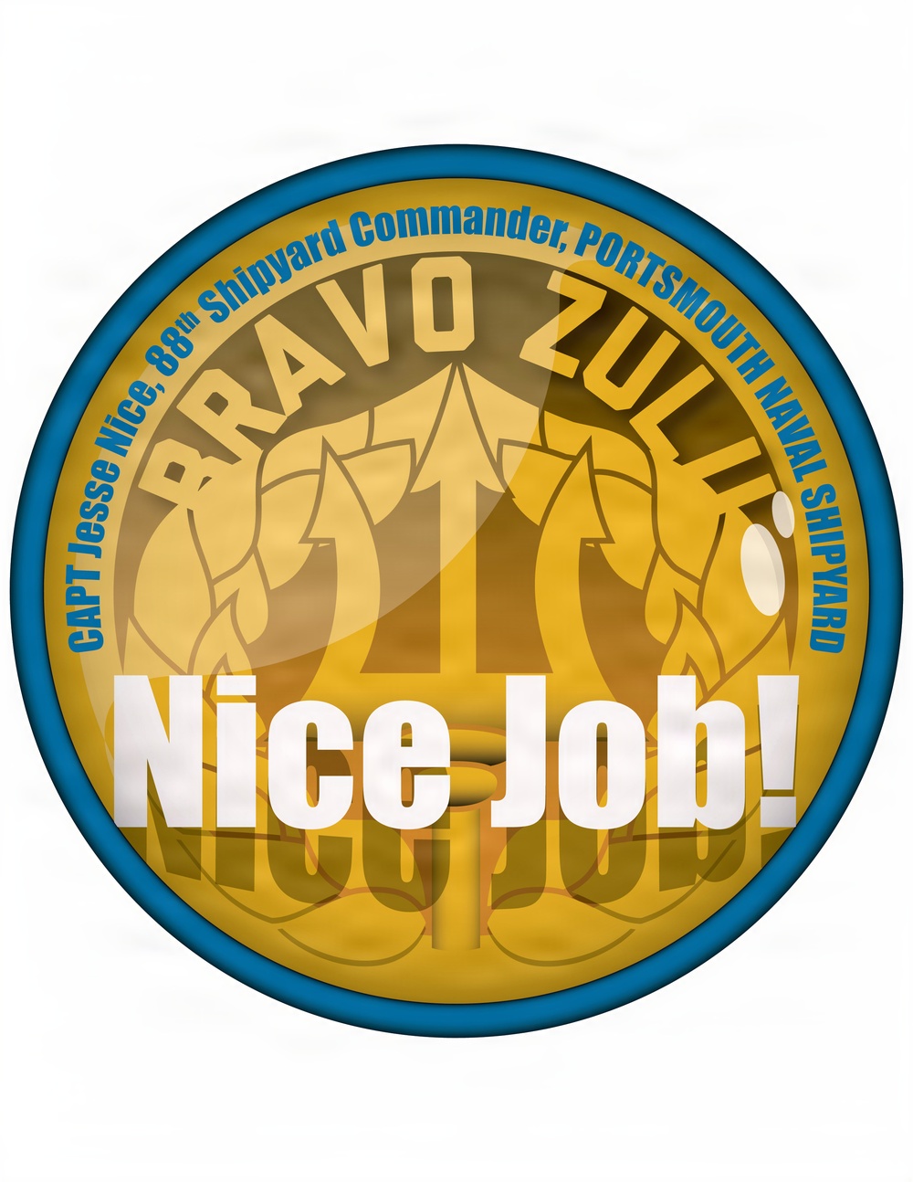 Bravo Zulu Sticker 1