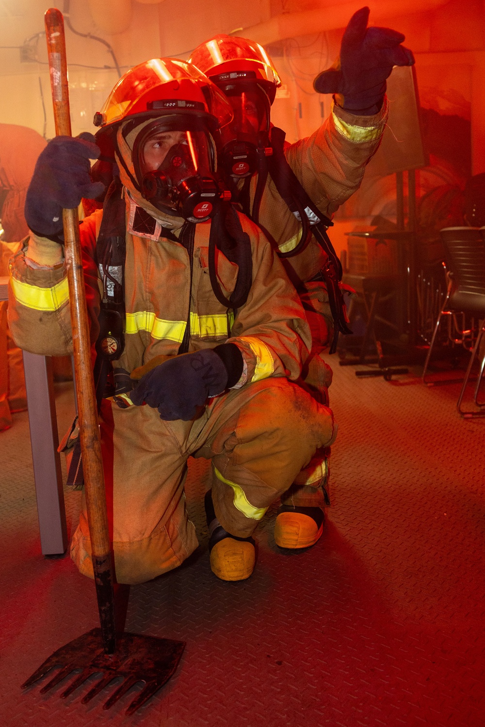 USS Iwo Jima Sailors Conduct a Damage Control Training  Evolution