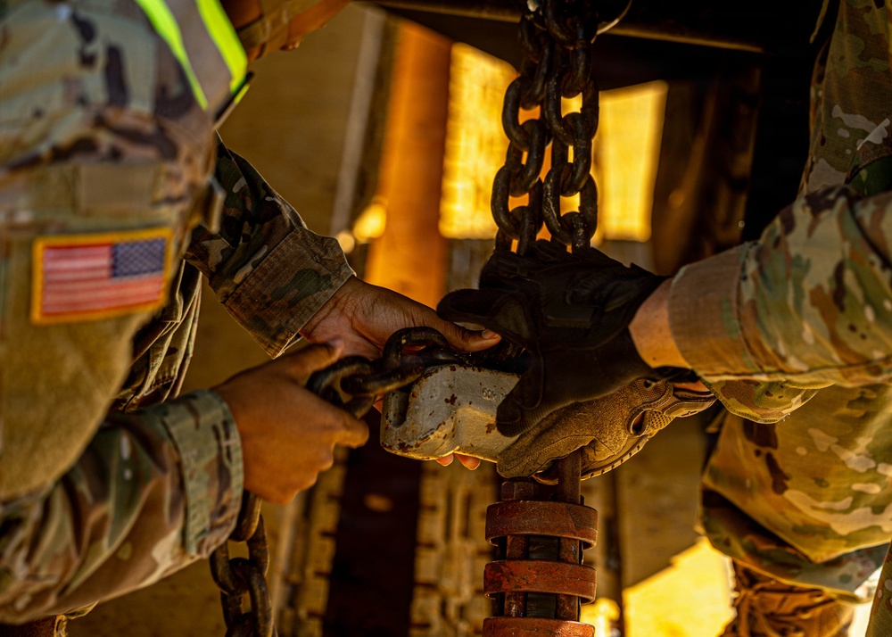 82nd CAB HHC Railhead Training