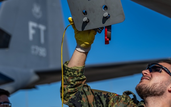 Fueling the Fight: U.S. and German Airmen in Action