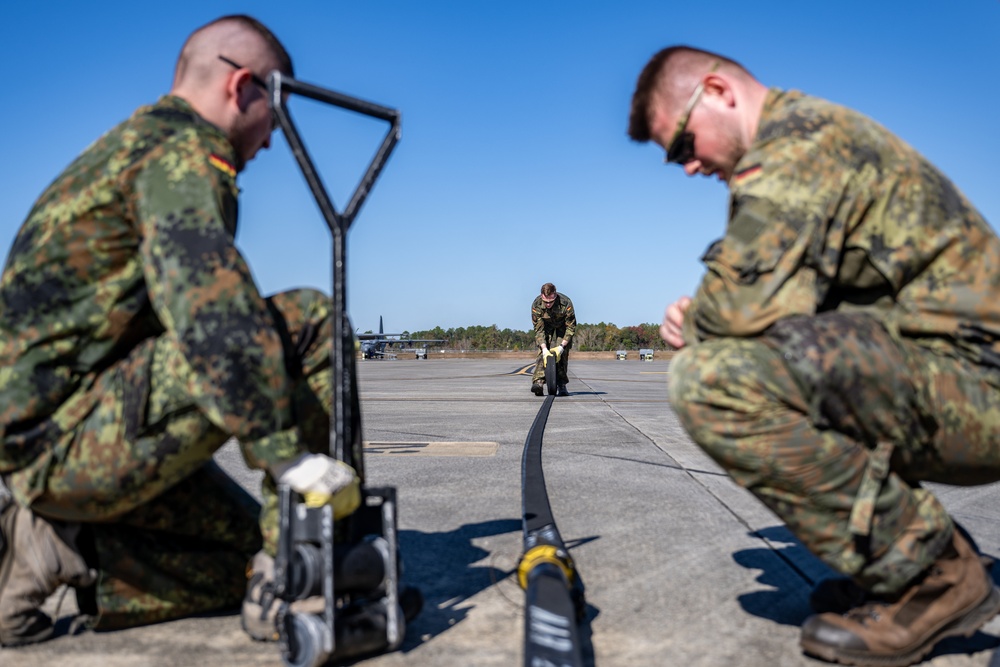 Fueling the Fight: U.S. and German Airmen in Action