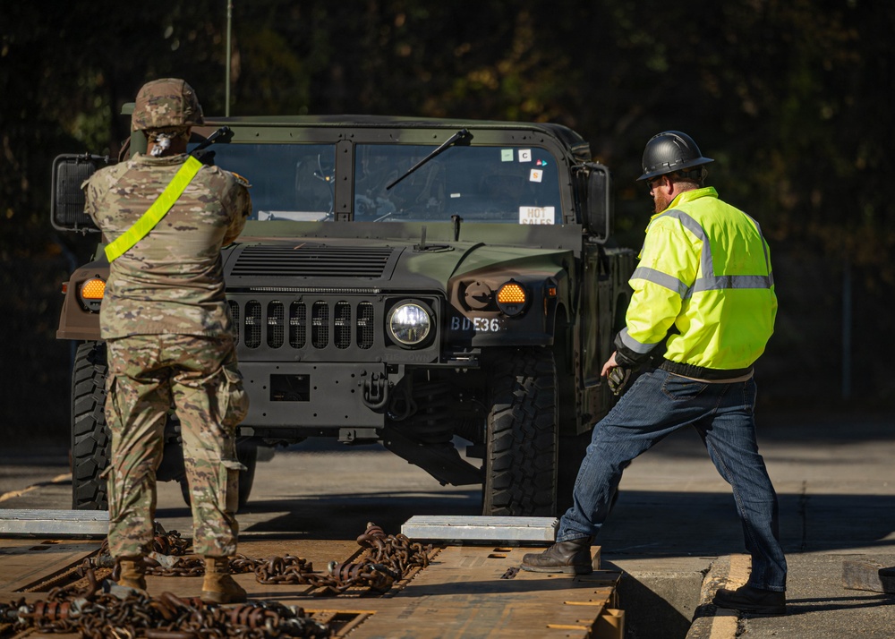 82nd CAB HHC Railhead Training