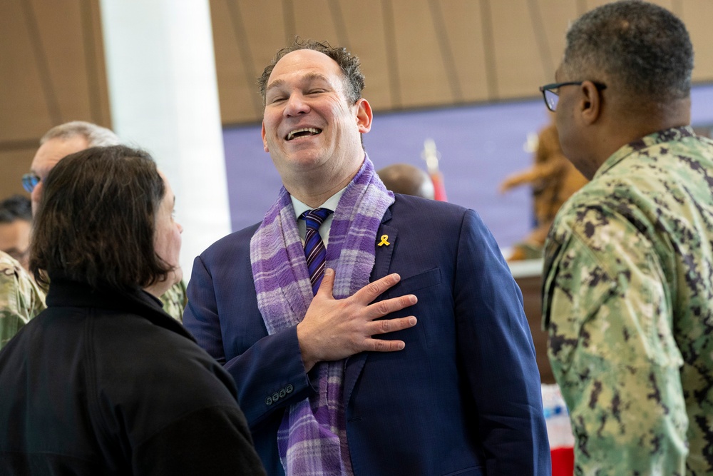Menorah Lighting at Walter Reed
