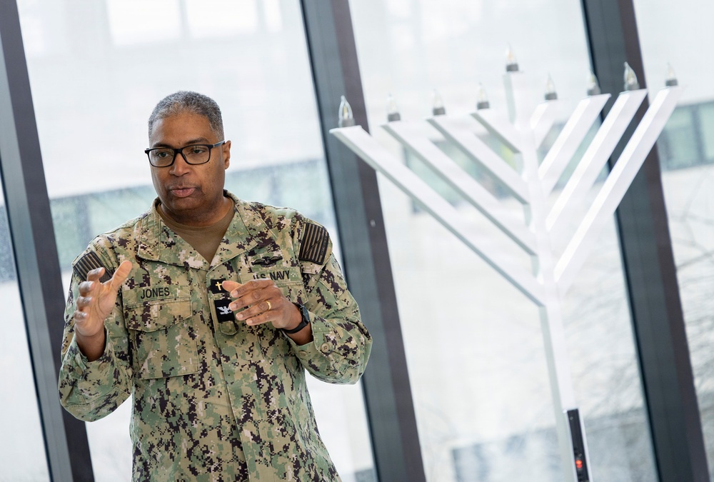 Menorah Lighting at Walter Reed