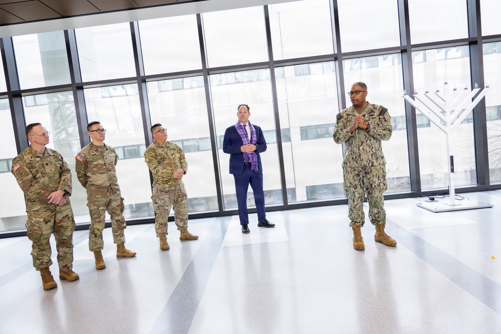 Menorah Lighting at Walter Reed
