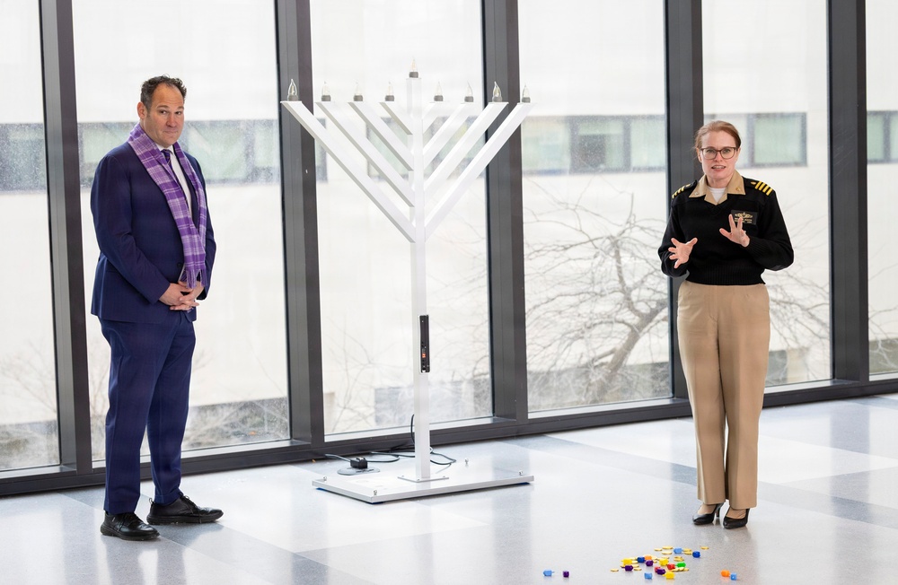 Menorah Lighting at Walter Reed