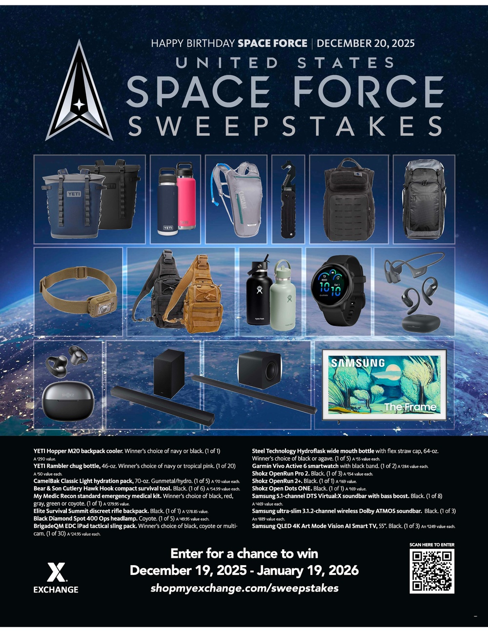 Exchange Celebrates Space Force Birthday with $15,000 in Prizes