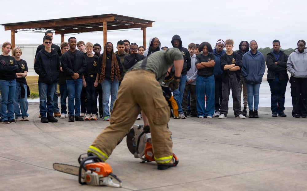 MCAS Beaufort educational tour Sprayberry High School Navy JRTOC