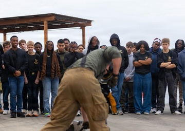 MCAS Beaufort educational tour Sprayberry High School Navy JRTOC