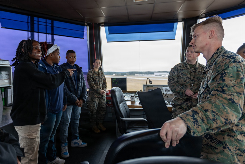 MCAS Beaufort educational tour Sprayberry High School Navy JRTOC