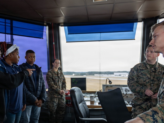 MCAS Beaufort educational tour Sprayberry High School Navy JRTOC