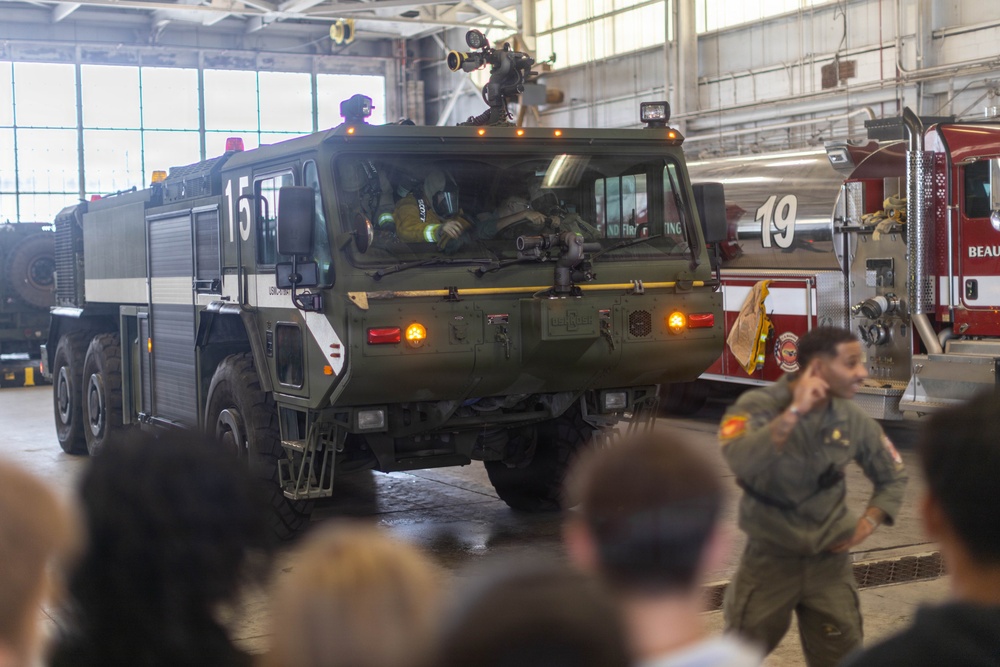 MCAS Beaufort educational tour Sprayberry High School Navy JRTOC