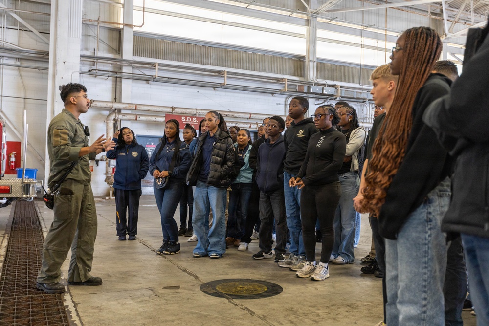 MCAS Beaufort educational tour Sprayberry High School Navy JRTOC
