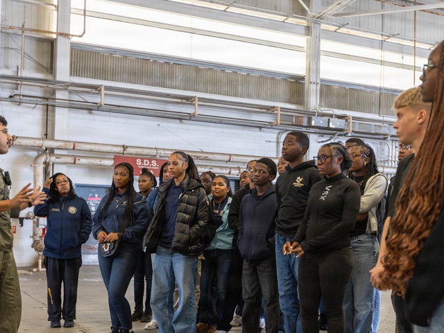 MCAS Beaufort educational tour Sprayberry High School Navy JRTOC