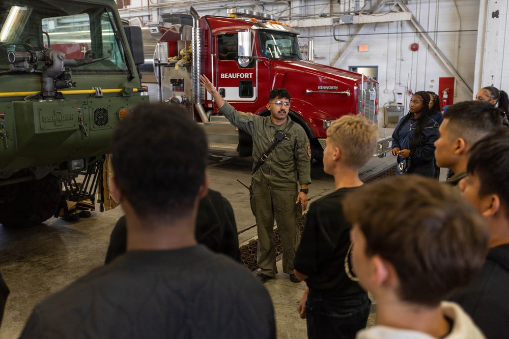 MCAS Beaufort educational tour Sprayberry High School Navy JRTOC