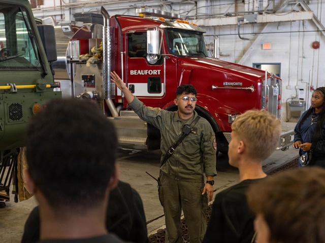 MCAS Beaufort educational tour Sprayberry High School Navy JRTOC