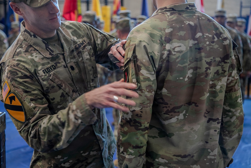 5th Engineer Battalion Welcomed Into the 1st Infantry Division During Patching Ceremony