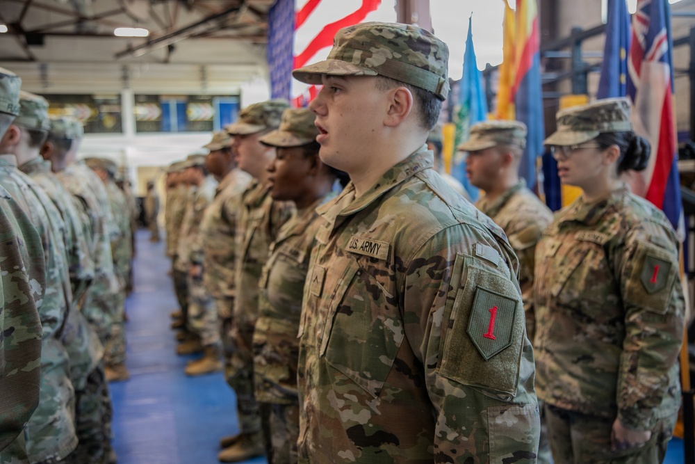 5th Engineer Battalion Welcomed Into the 1st Infantry Division During Patching Ceremony