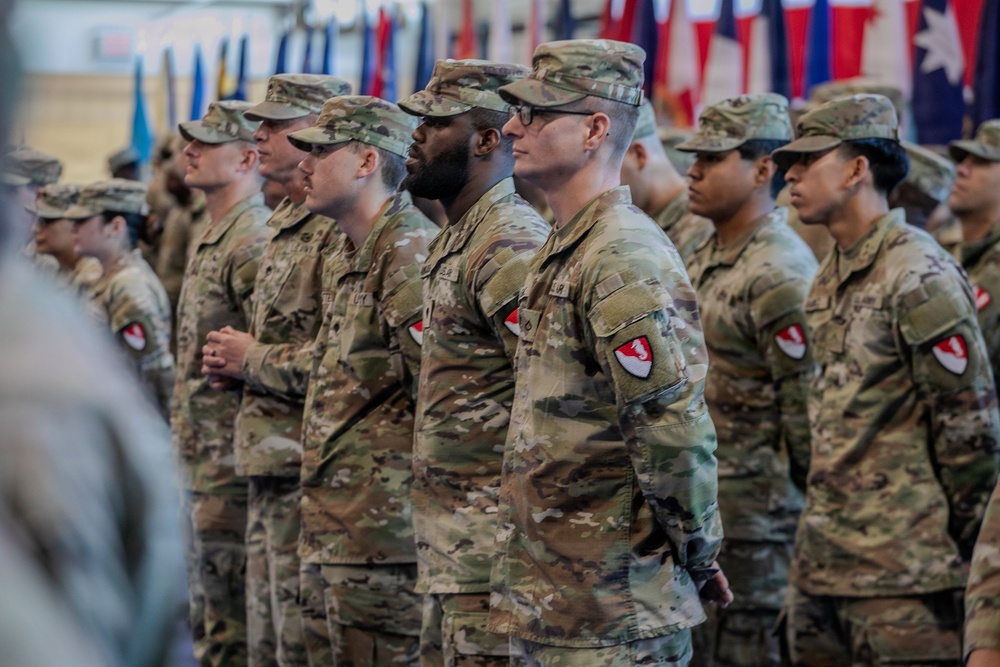 5th Engineer Battalion Welcomed Into the 1st Infantry Division During Patching Ceremony