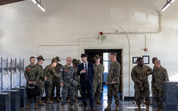 The Republic of Korea Sergeant Major of the Marine Corps visits MCRD San Diego