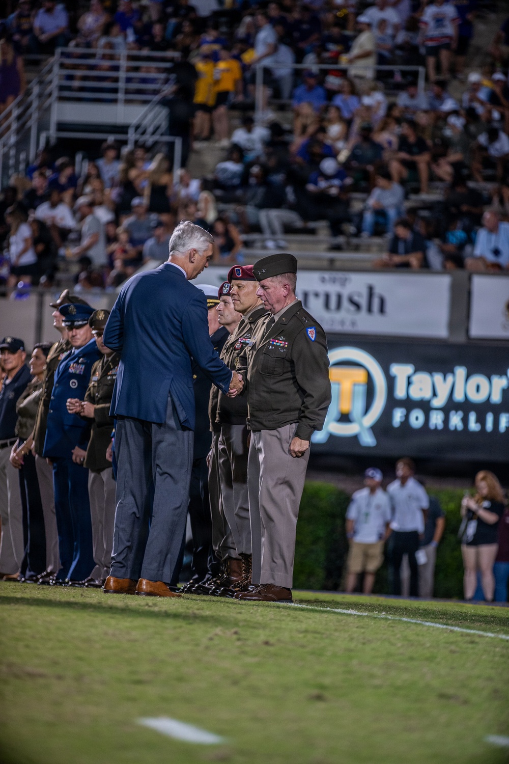 North Carolina Adjutant General Honored at East Carolina University Football Game