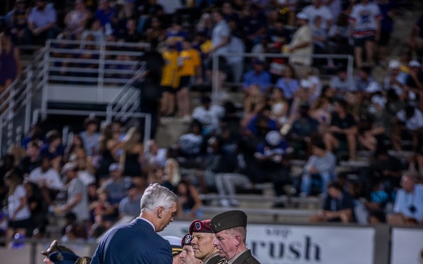 North Carolina Adjutant General Honored at East Carolina University Football Game