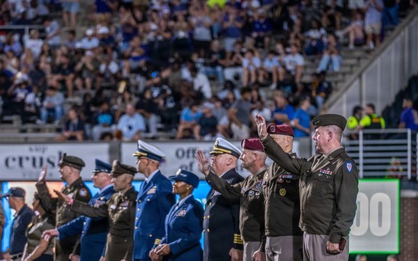 North Carolina Adjutant General Honored at East Carolina University Football Game