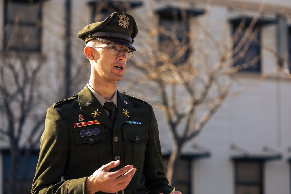 1st Lt. Peter Sandri Promoted at Fort Bliss