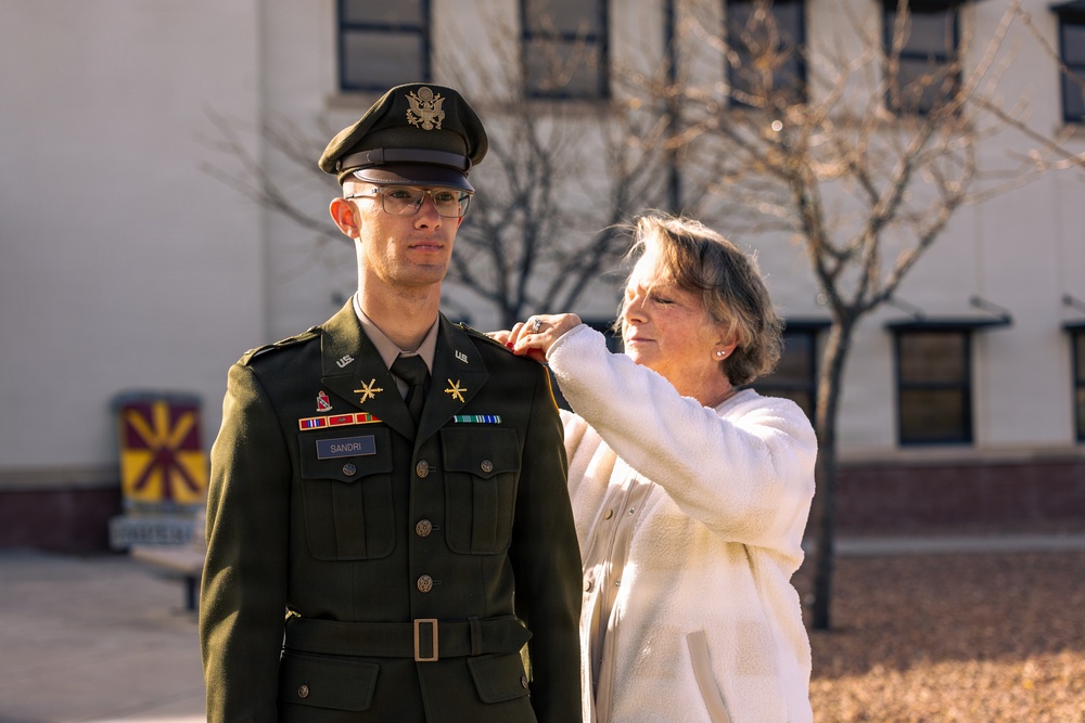 1st Lt. Peter Sandri Promoted at Fort Bliss
